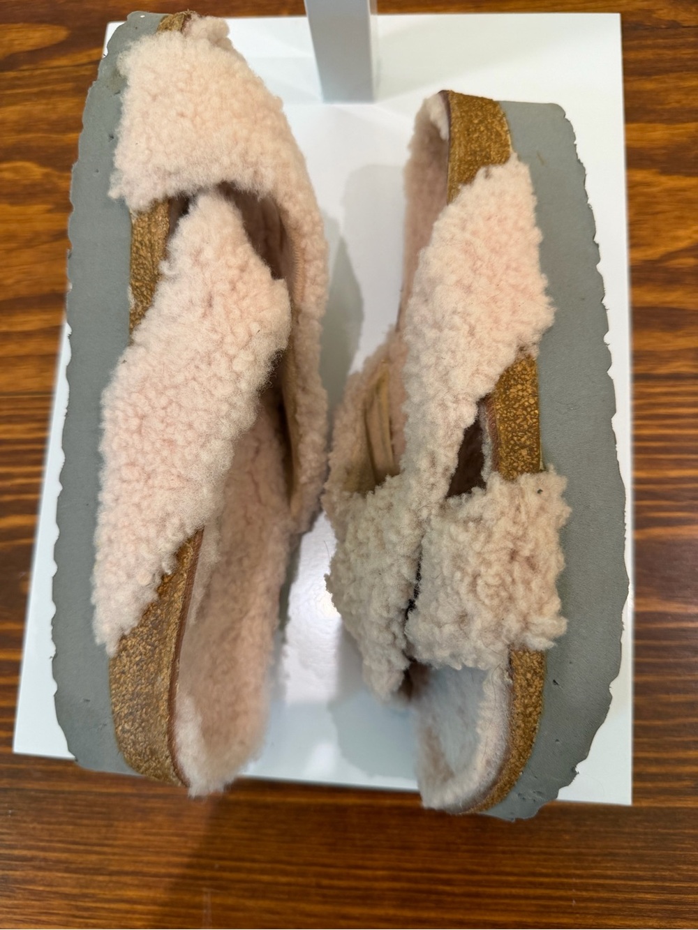 BIRKENSTOCK PAPILLIO Daytona Shearling Teddy Crossover Sandal Sz 8 US/39 EU - Picture 4 of 7